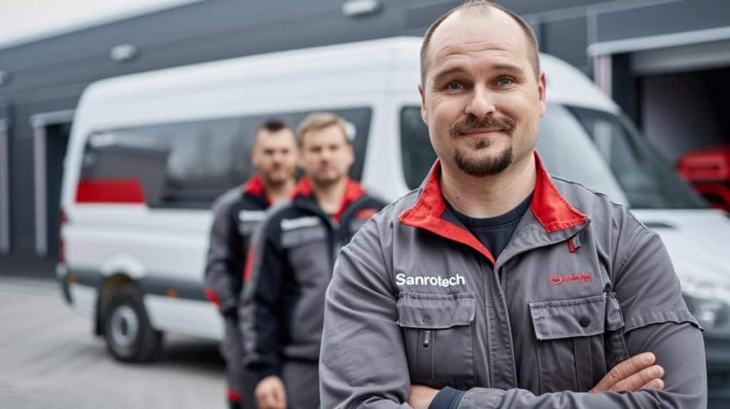 Sanrotech24 Team bei der Arbeit